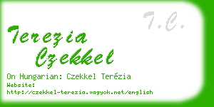 terezia czekkel business card